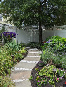 small winding garden